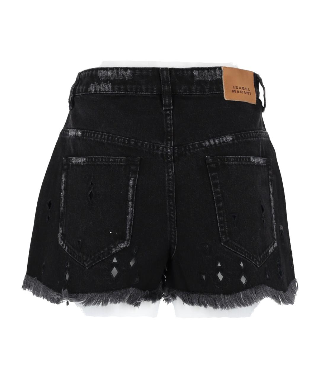 ISABEL MARANT Черные хлопковые шорты, фото 2