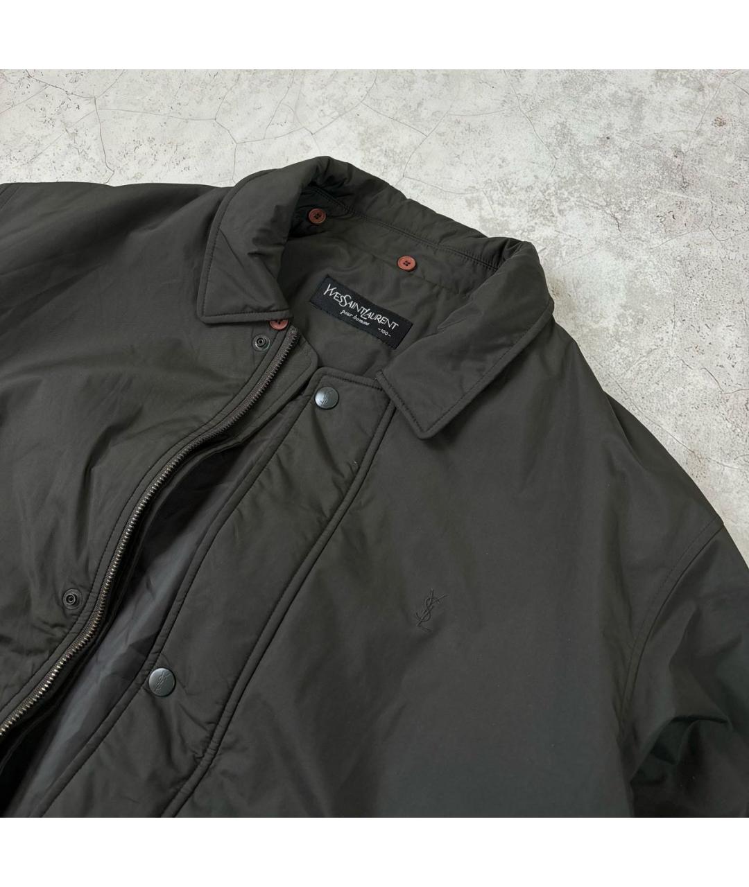 SAINT LAURENT Антрацитовая куртка, фото 2