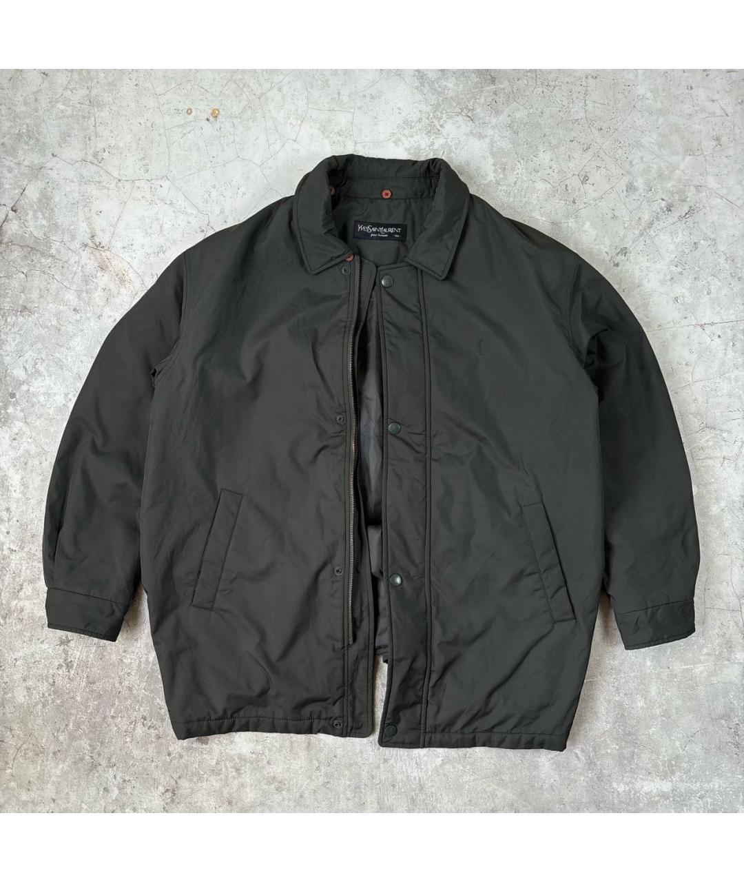 SAINT LAURENT Антрацитовая куртка, фото 8