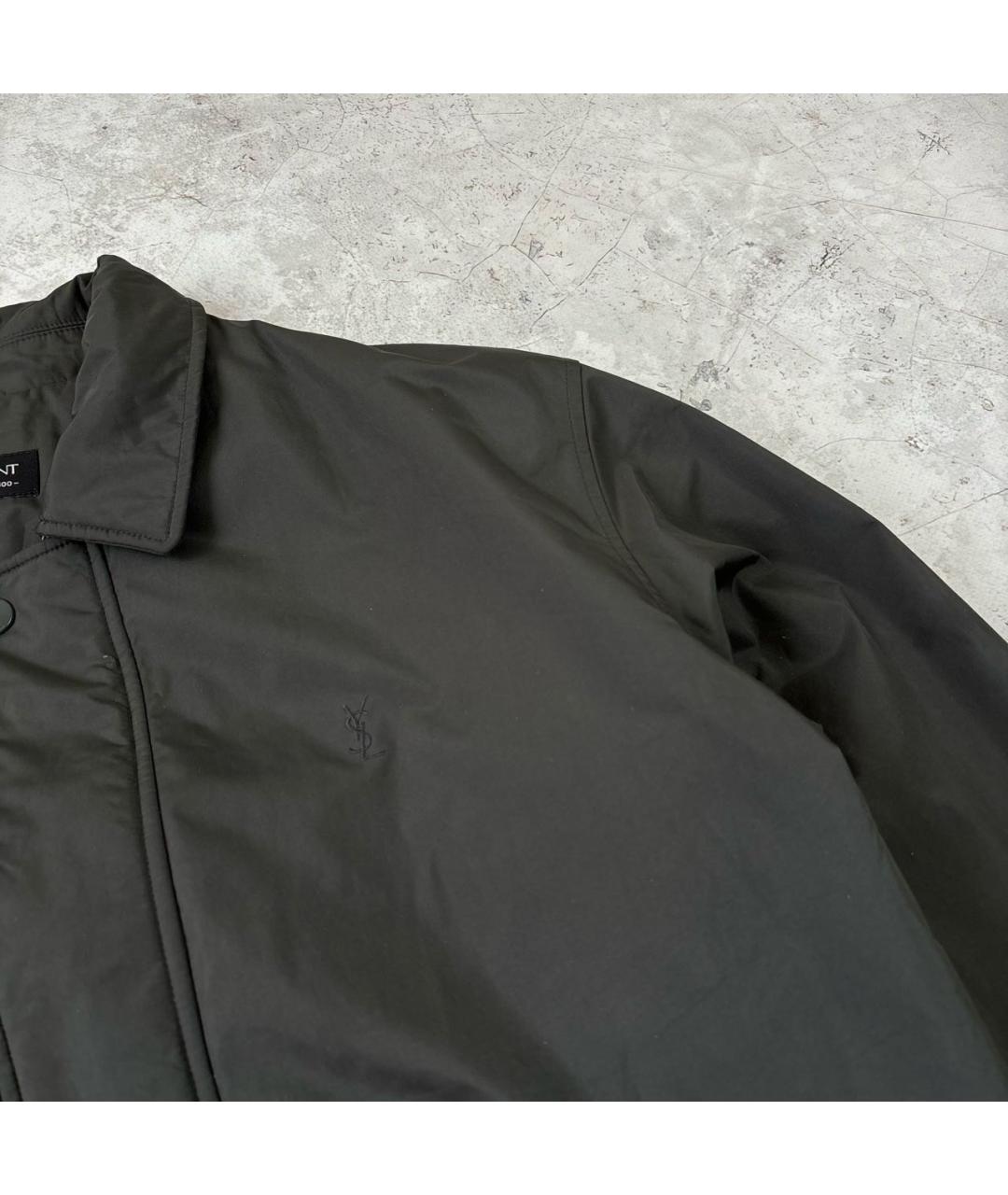 SAINT LAURENT Антрацитовая куртка, фото 4
