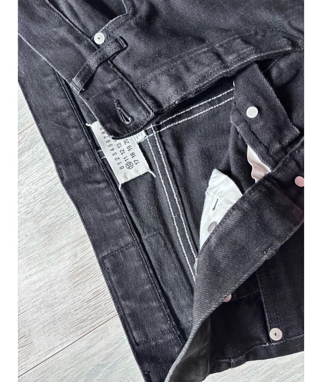 MAISON MARGIELA Черные хлопковые джинсы скинни, фото 3