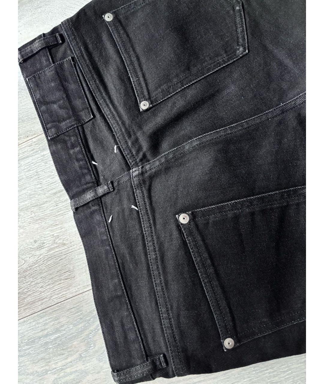 MAISON MARGIELA Черные хлопковые джинсы скинни, фото 4