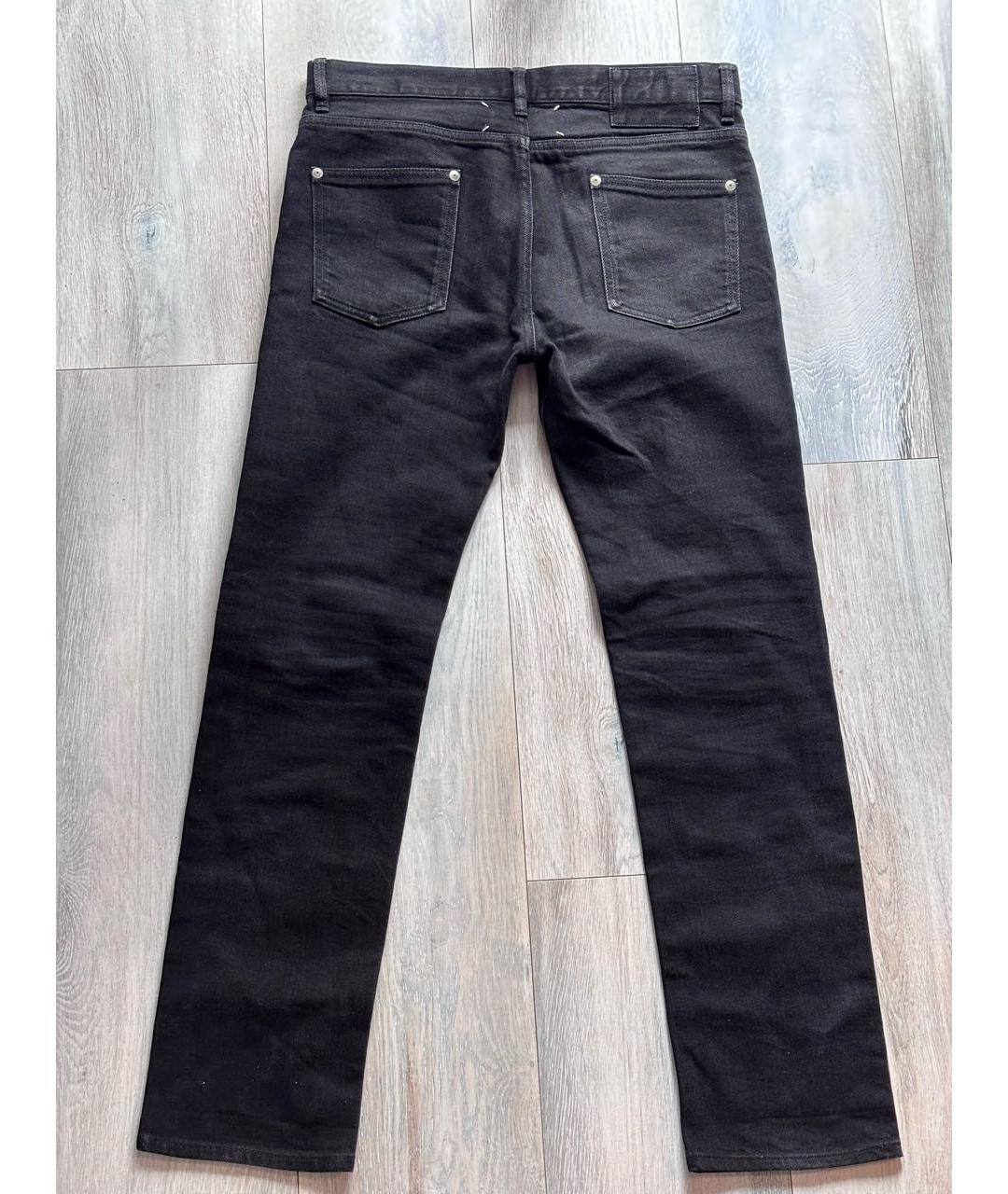 MAISON MARGIELA Черные хлопковые джинсы скинни, фото 2