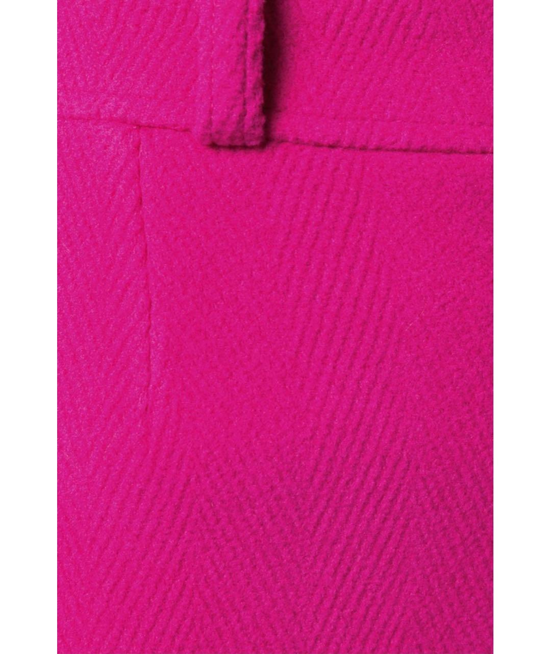 BALENCIAGA Фуксия шерстяная юбка миди, фото 6