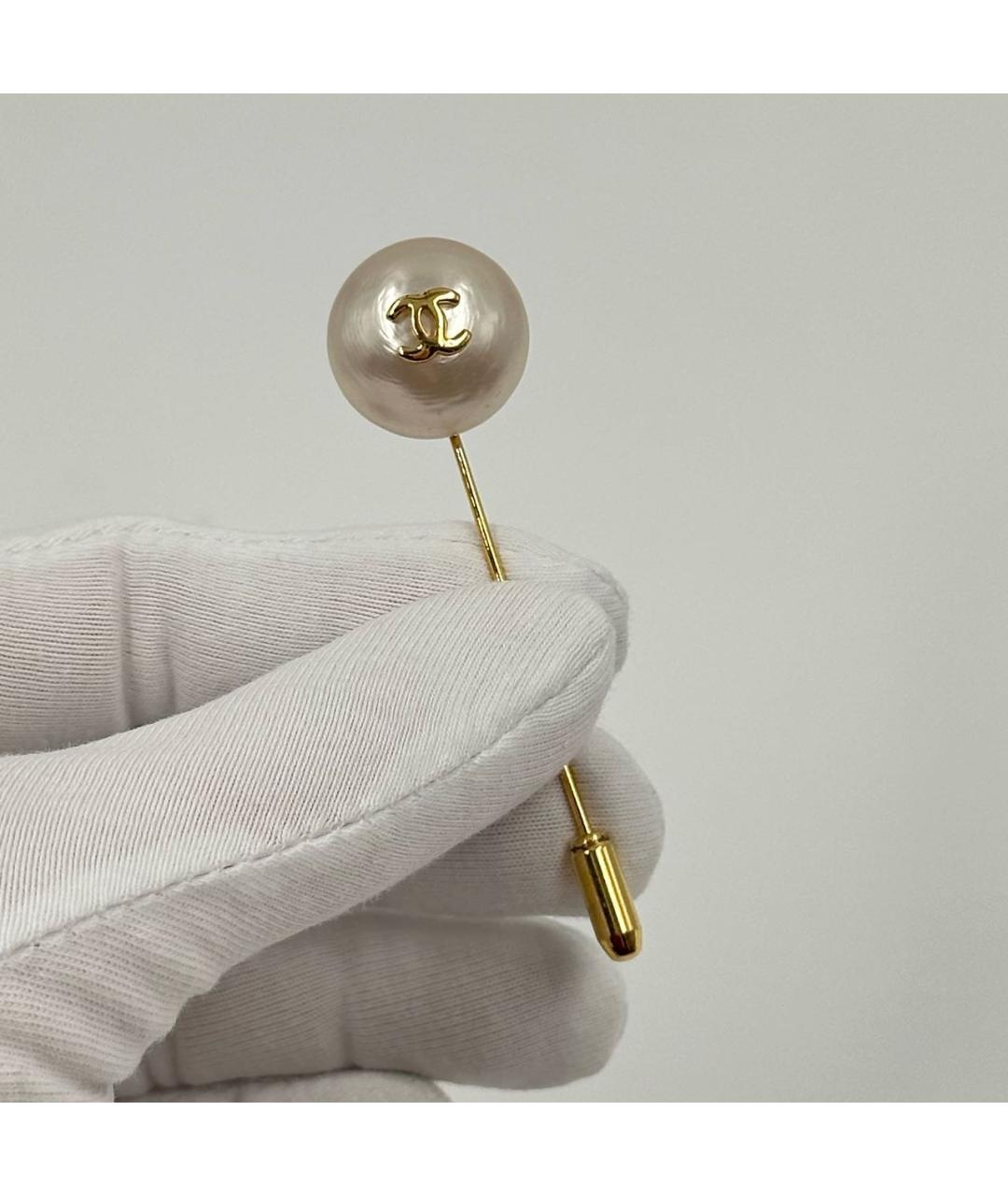 CHANEL Белая булавка / брошь, фото 2