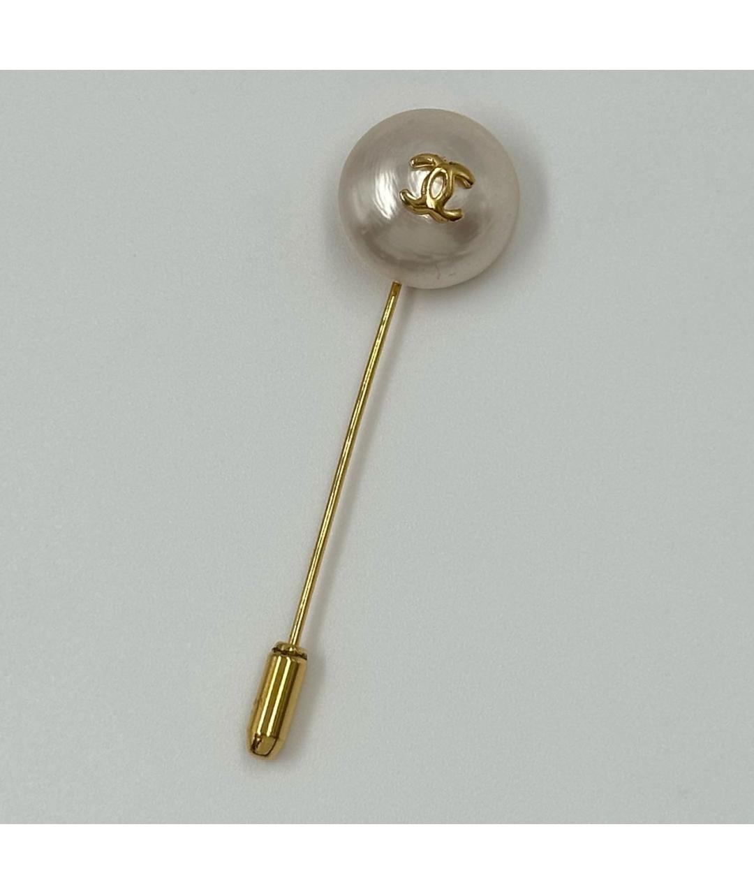 CHANEL Белая булавка / брошь, фото 7