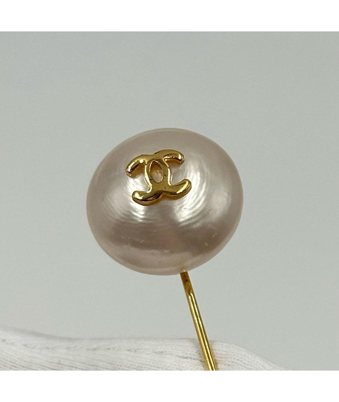 CHANEL Белая булавка / брошь, фото 3