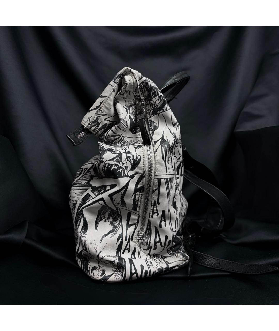 ALEXANDER MCQUEEN Белый рюкзак из искусственной кожи, фото 4