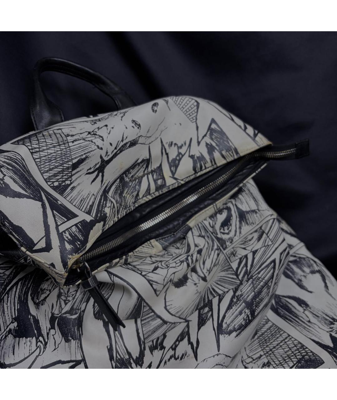 ALEXANDER MCQUEEN Белый рюкзак из искусственной кожи, фото 7