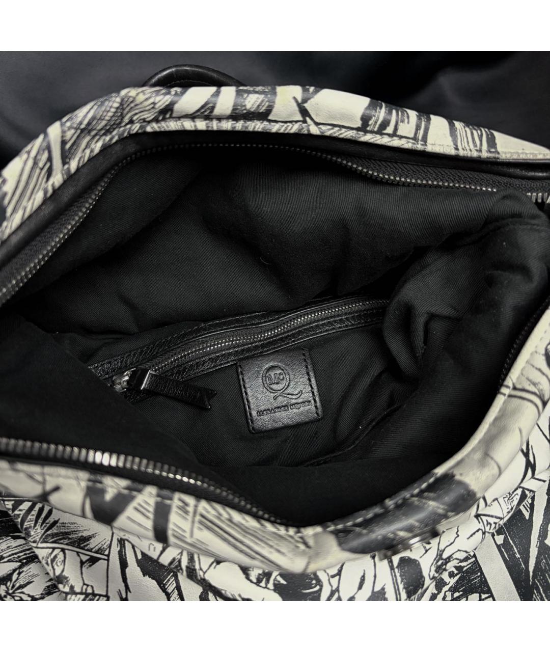 ALEXANDER MCQUEEN Белый рюкзак из искусственной кожи, фото 6