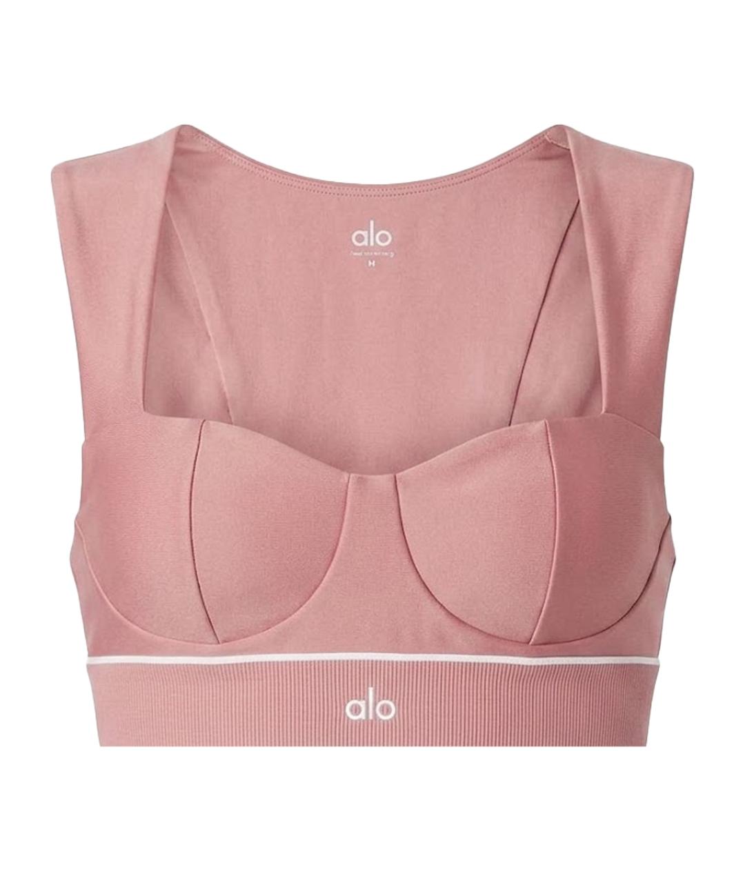 ALO YOGA Розовый полиэстеровый спортивные костюмы, фото 7