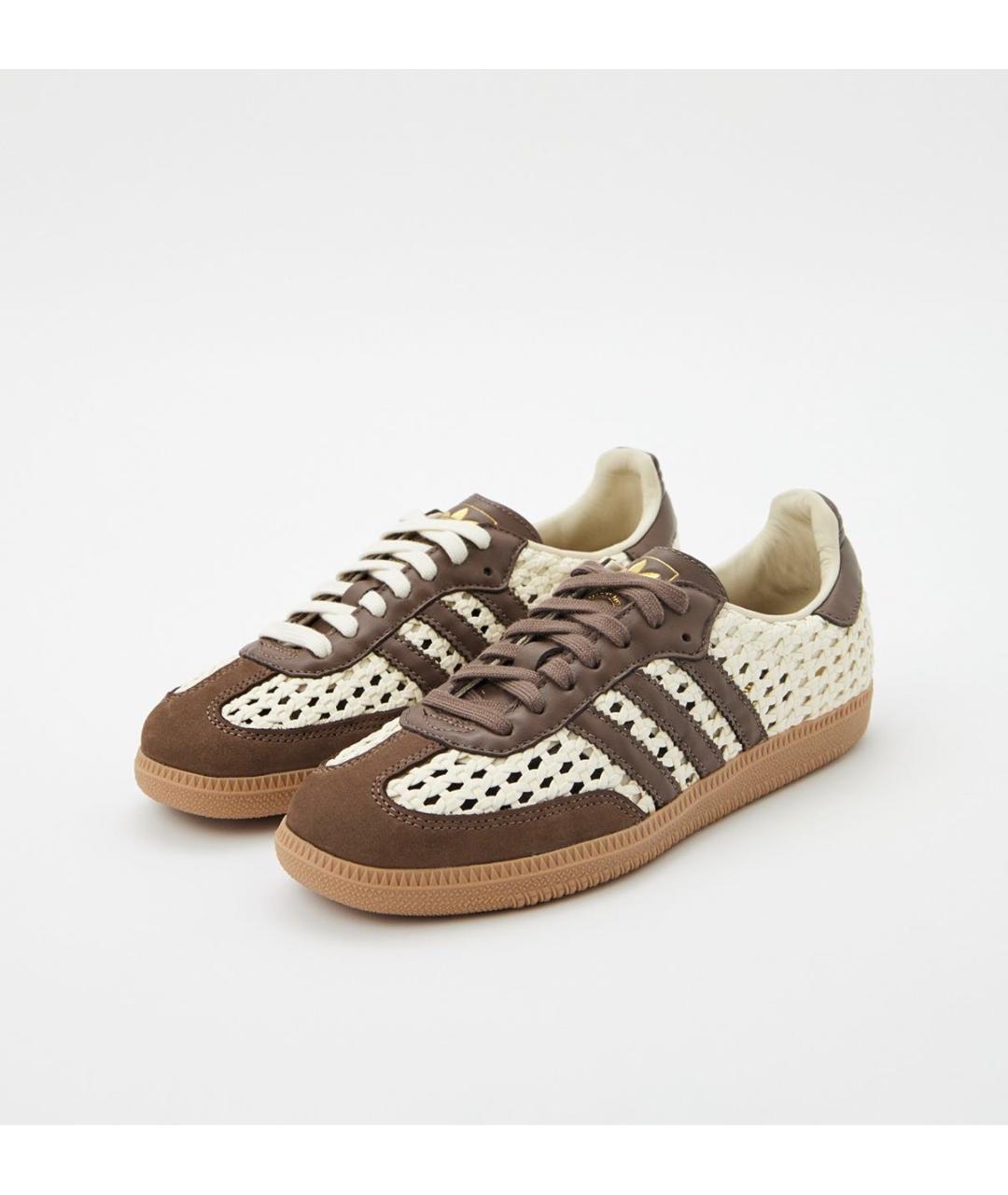 ADIDAS Бежевые кожаные кроссовки, фото 2