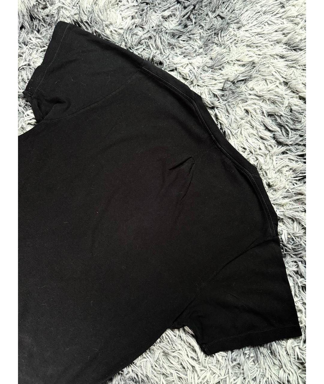 SAINT LAURENT Черная хлопковая футболка, фото 8