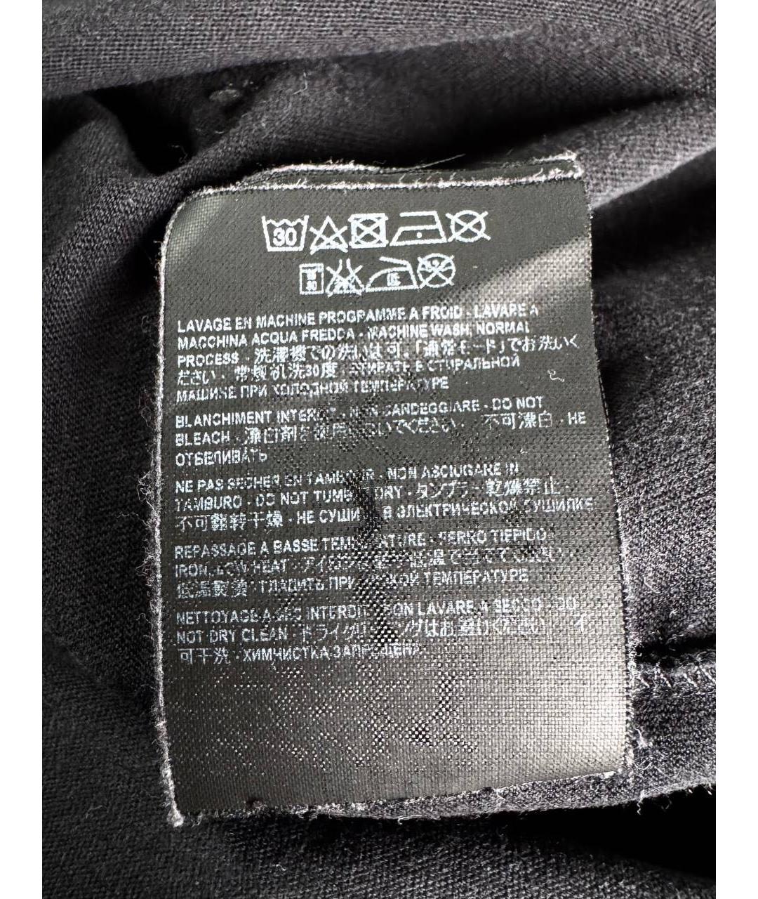 SAINT LAURENT Черная хлопковая футболка, фото 6