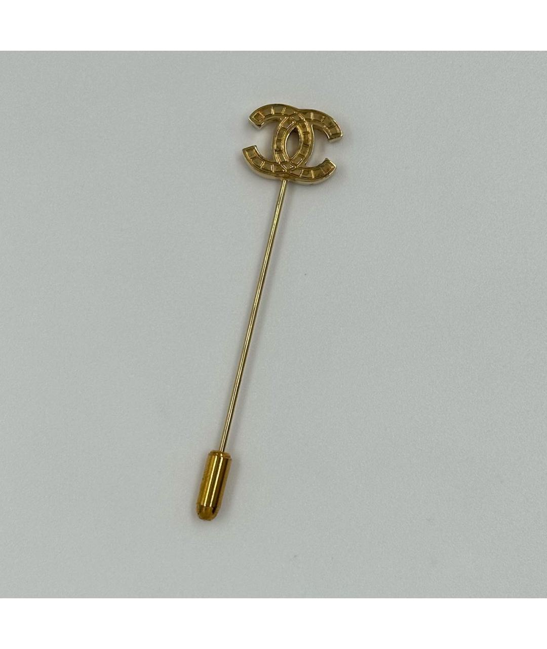 CHANEL Золотая позолоченная булавка / брошь, фото 9