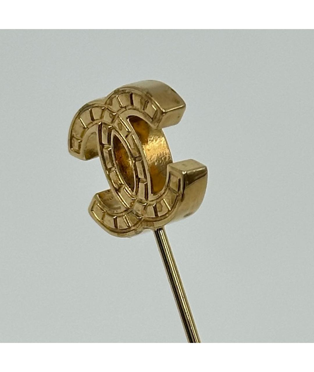 CHANEL Золотая позолоченная булавка / брошь, фото 5
