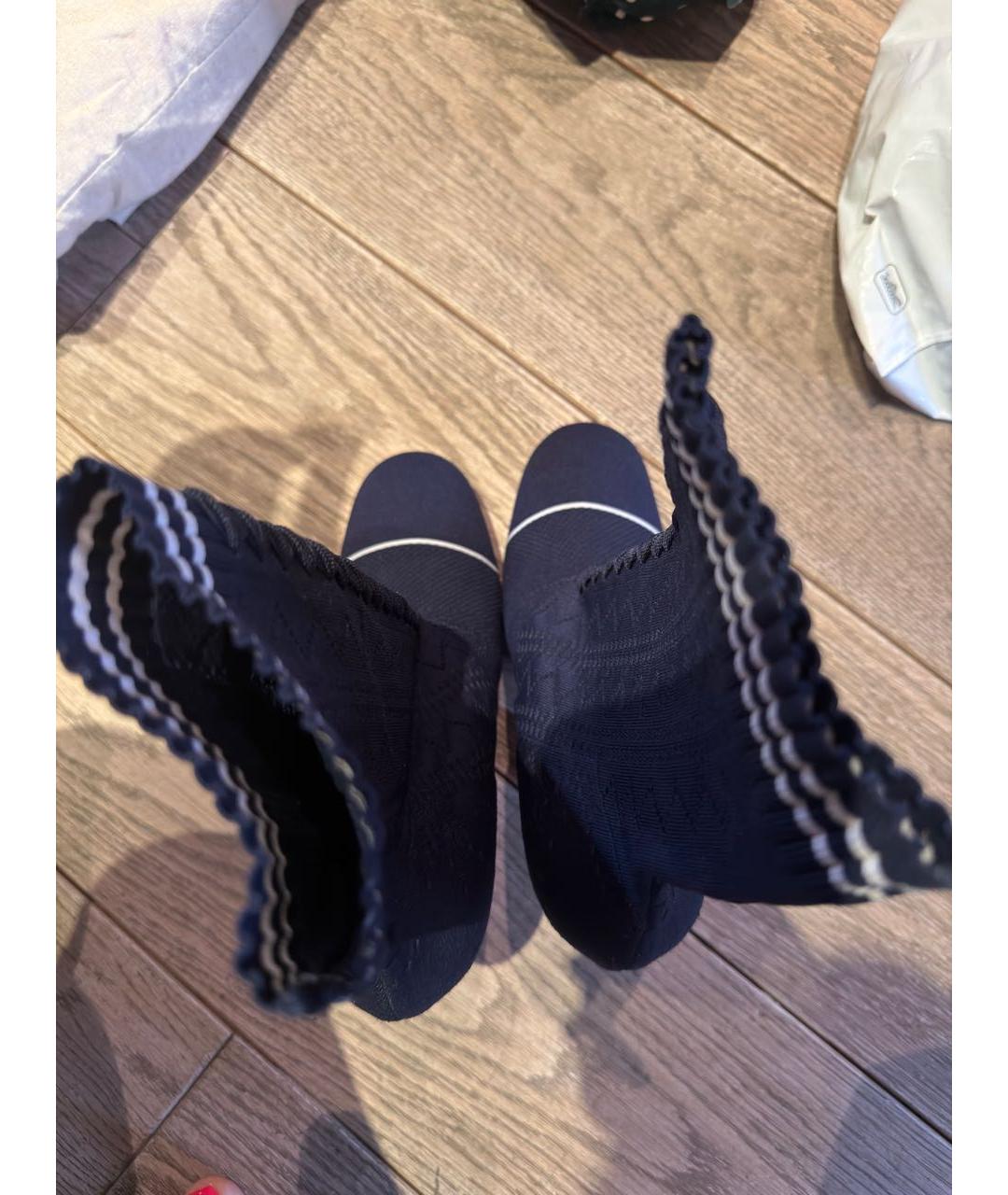 FENDI Синие текстильные ботильоны, фото 3