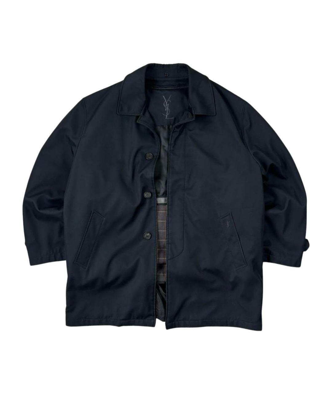 SAINT LAURENT Черное пальто, фото 1