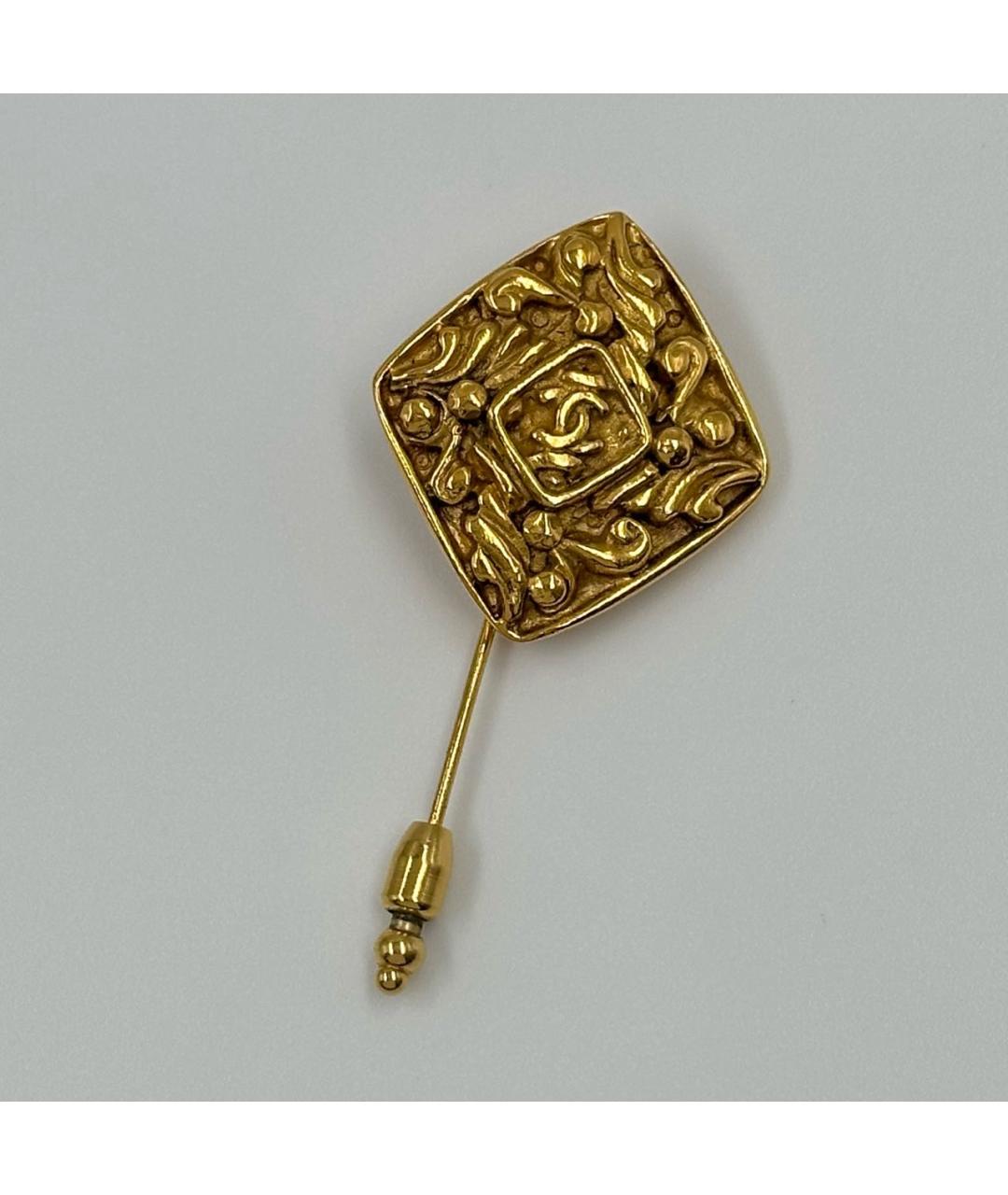 CHANEL Золотая позолоченная булавка / брошь, фото 6