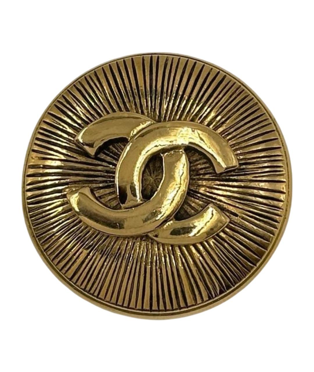 CHANEL Золотая позолоченная булавка / брошь, фото 1
