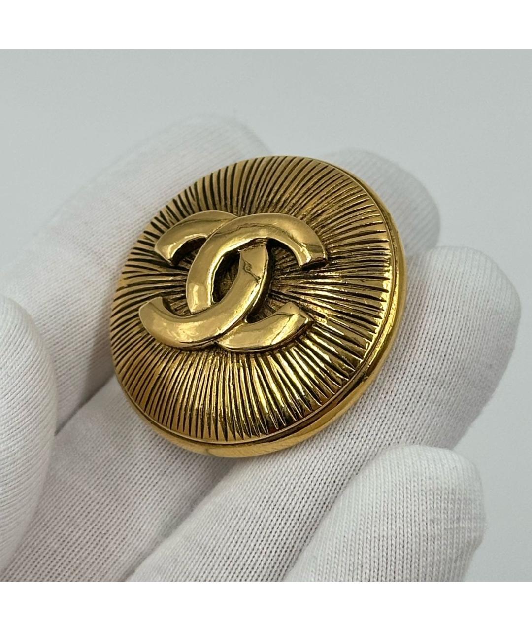 CHANEL Золотая позолоченная булавка / брошь, фото 3
