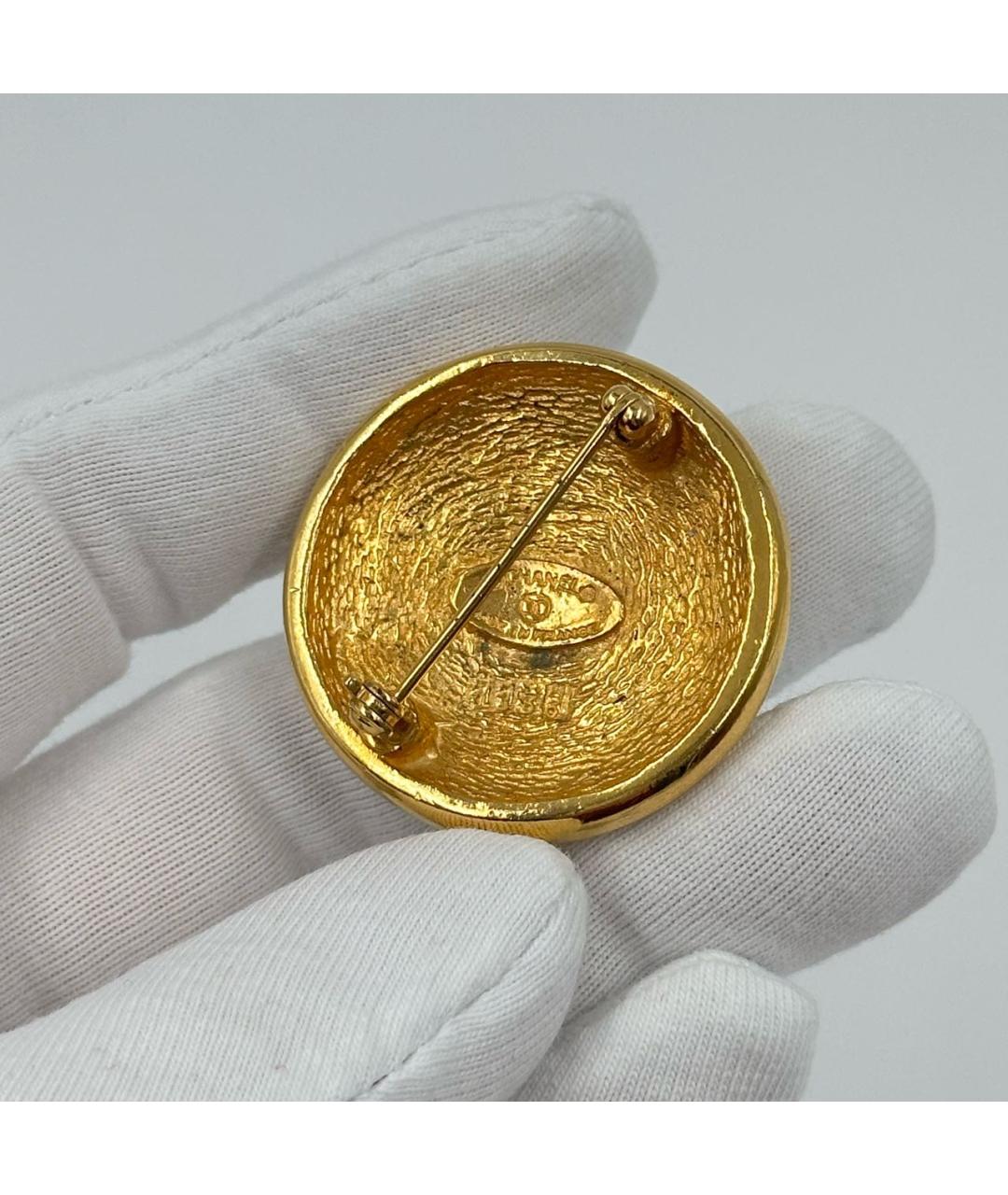 CHANEL Золотая позолоченная булавка / брошь, фото 5