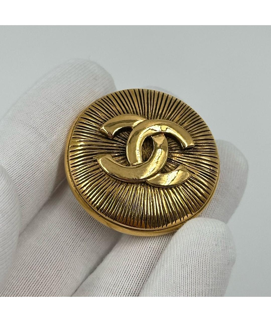 CHANEL Золотая позолоченная булавка / брошь, фото 4