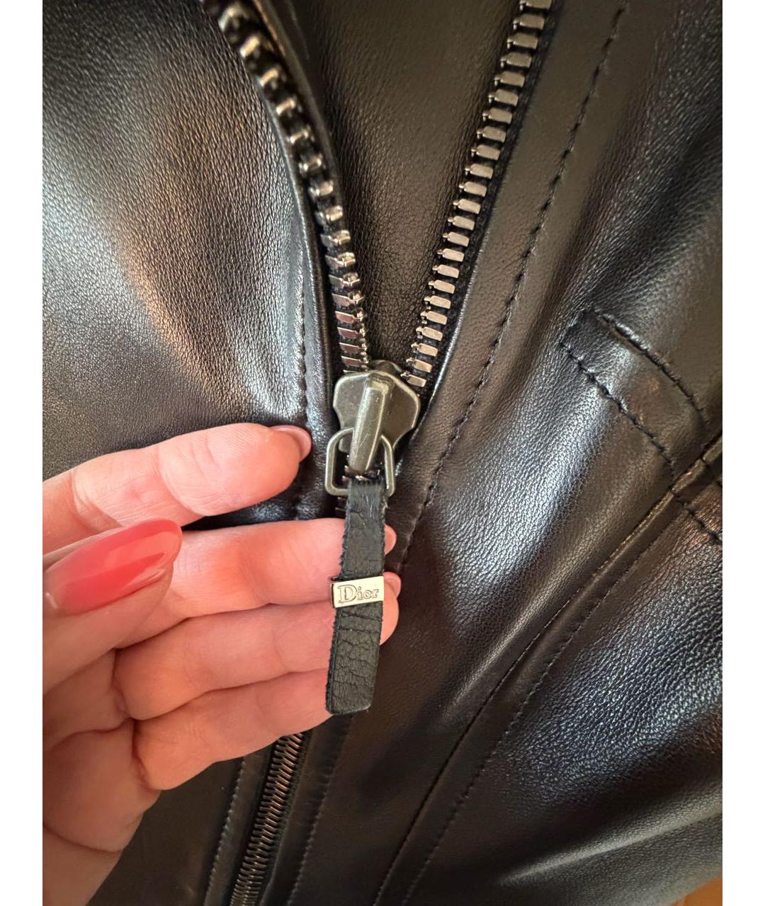 CHRISTIAN DIOR Коричневая кожаная куртка, фото 6