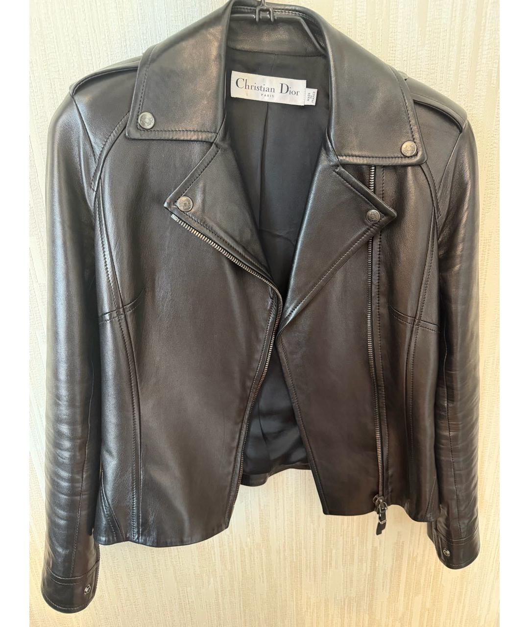 CHRISTIAN DIOR Коричневая кожаная куртка, фото 2