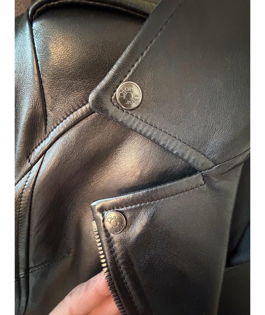 CHRISTIAN DIOR Коричневая кожаная куртка, фото 5