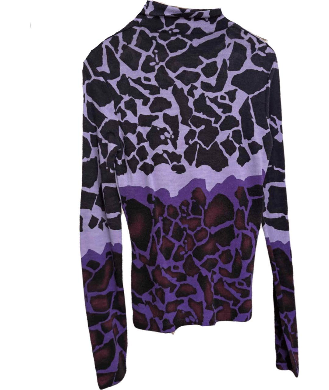 VERSACE Фиолетовая кашемировая водолазка, фото 2