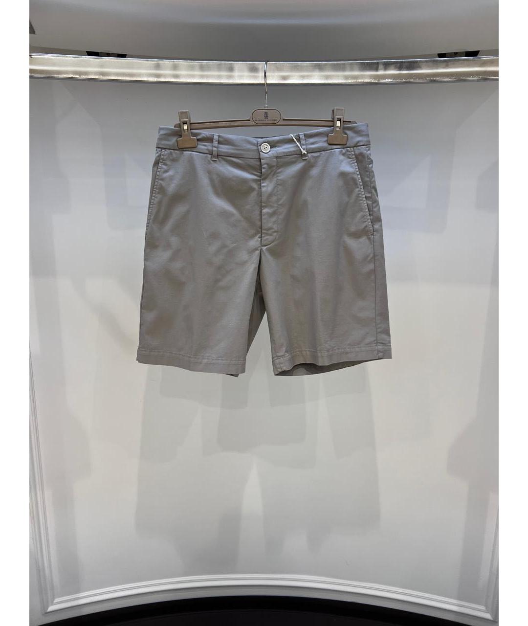 BRUNELLO CUCINELLI Серые шорты, фото 3