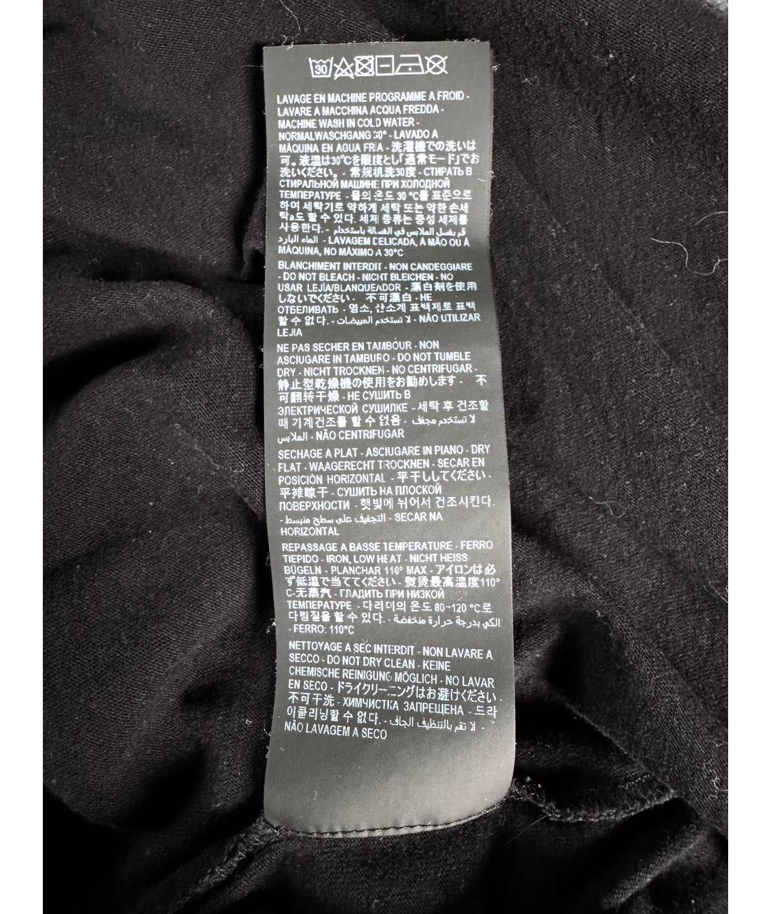 SAINT LAURENT Черная хлопковая футболка, фото 7