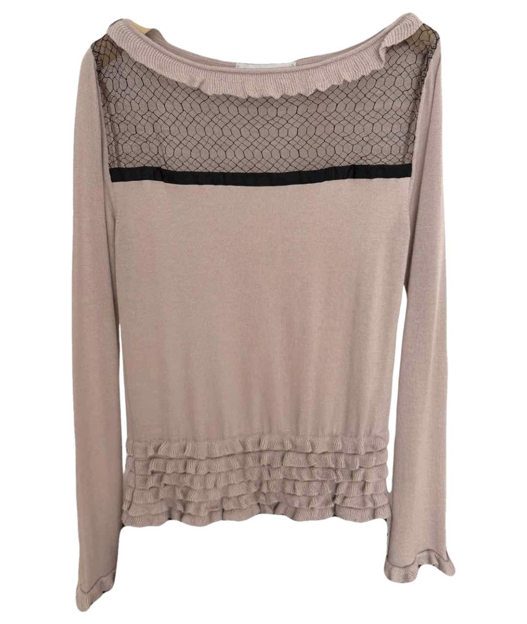 VALENTINO Розовый кашемировый джемпер / свитер, фото 1