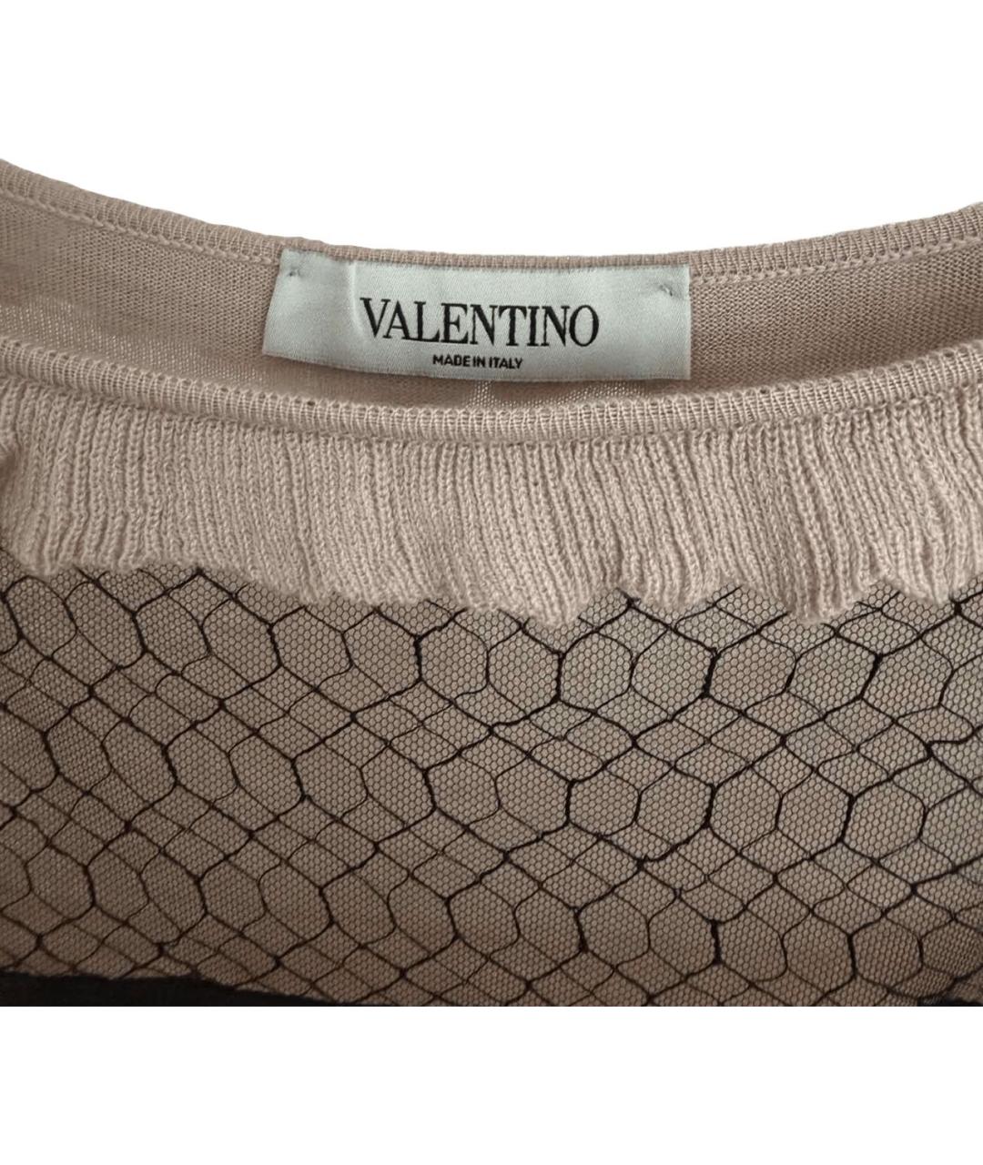 VALENTINO Розовый кашемировый джемпер / свитер, фото 5