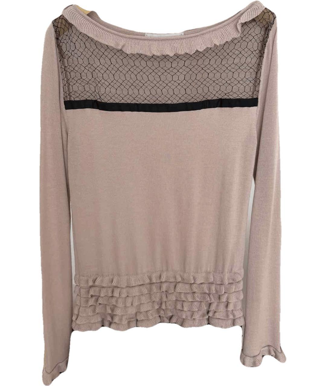 VALENTINO Розовый кашемировый джемпер / свитер, фото 7