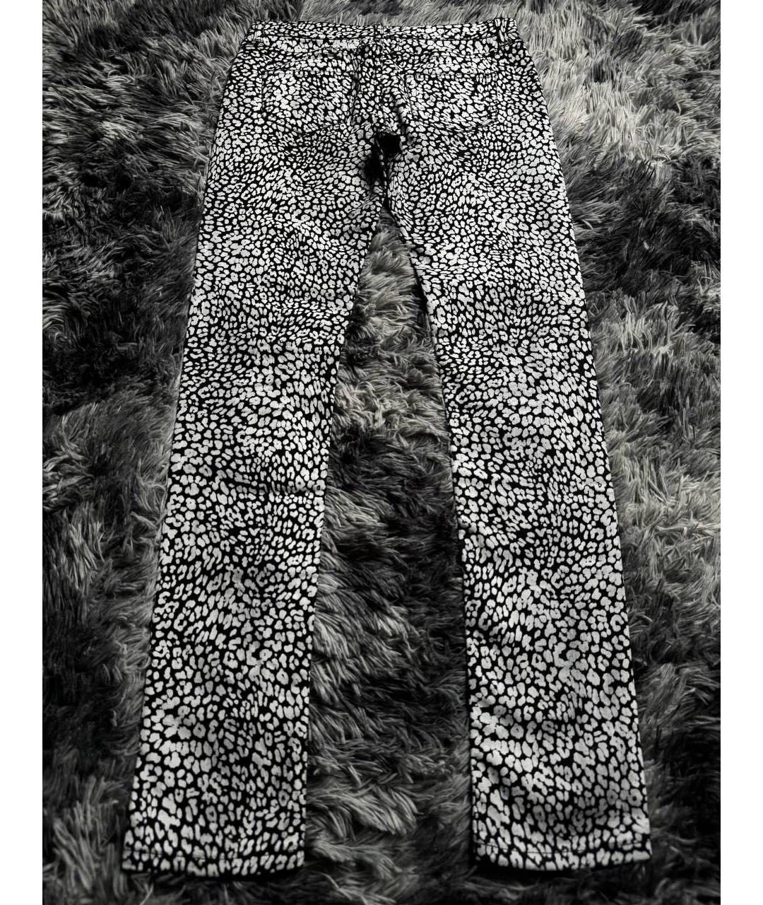 SAINT LAURENT Черные хлопковые джинсы слим, фото 3