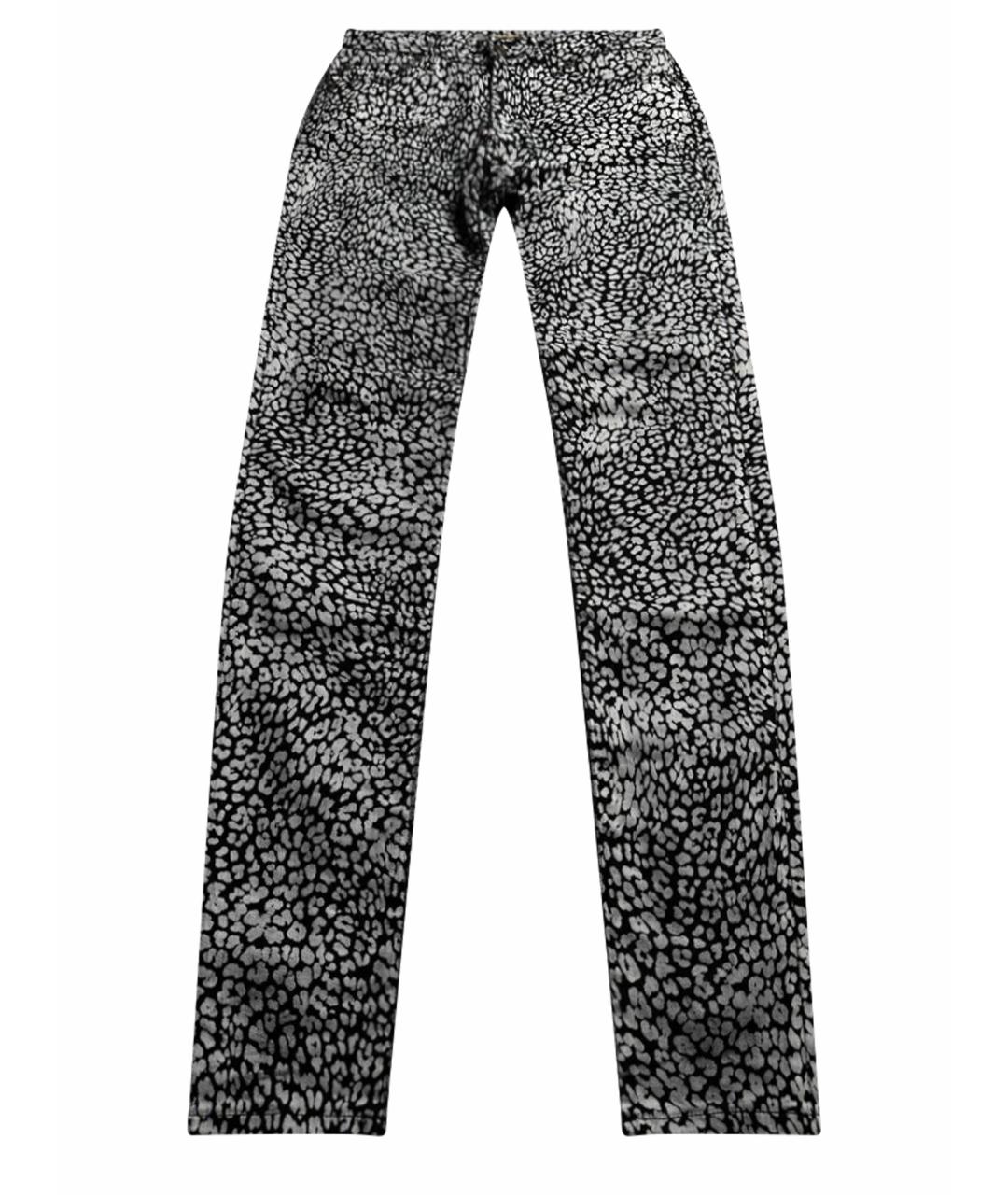 SAINT LAURENT Черные хлопковые джинсы слим, фото 1