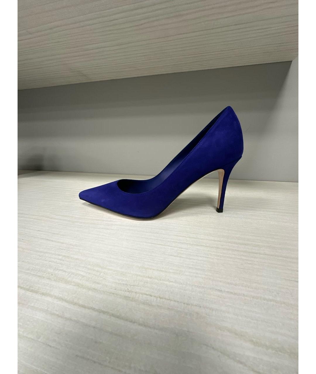 LE SILLA Синие замшевые туфли, фото 6