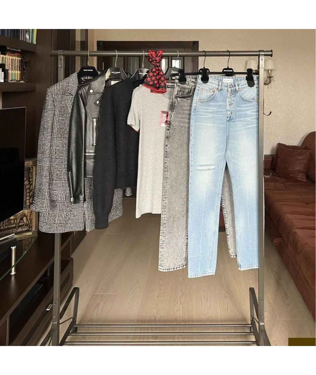 DOLCE&GABBANA Серая хлопковая футболка, фото 2