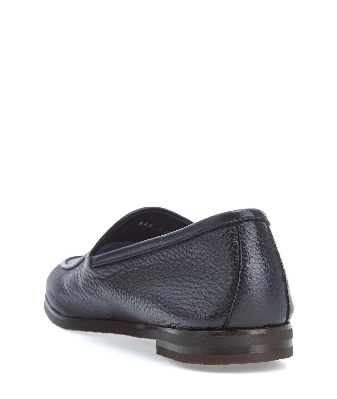 BARRETT Синие кожаные лоферы, фото 4