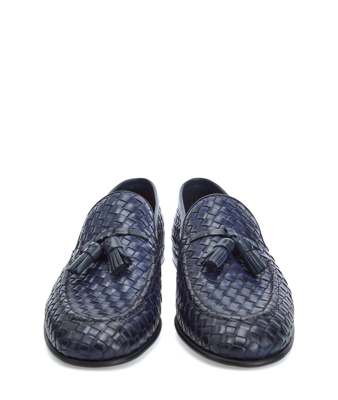 BARRETT Синие кожаные лоферы, фото 6