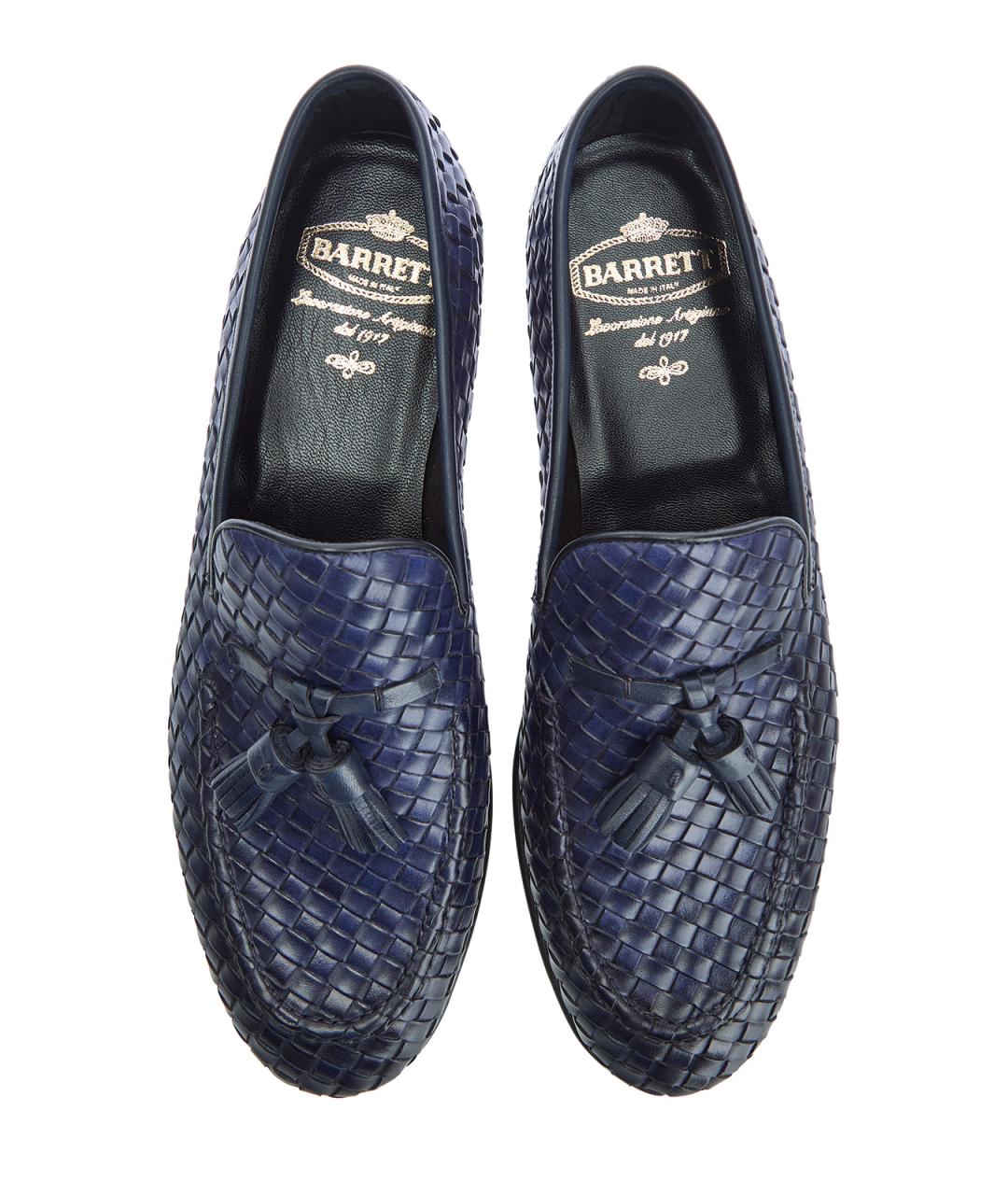 BARRETT Синие кожаные лоферы, фото 5