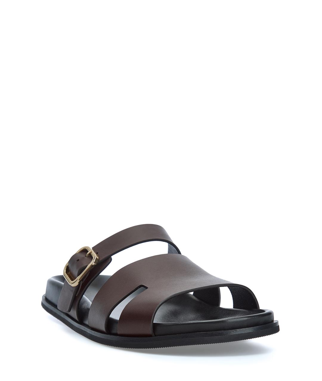 ELEVENTY Коричневые кожаные сандалии, фото 3