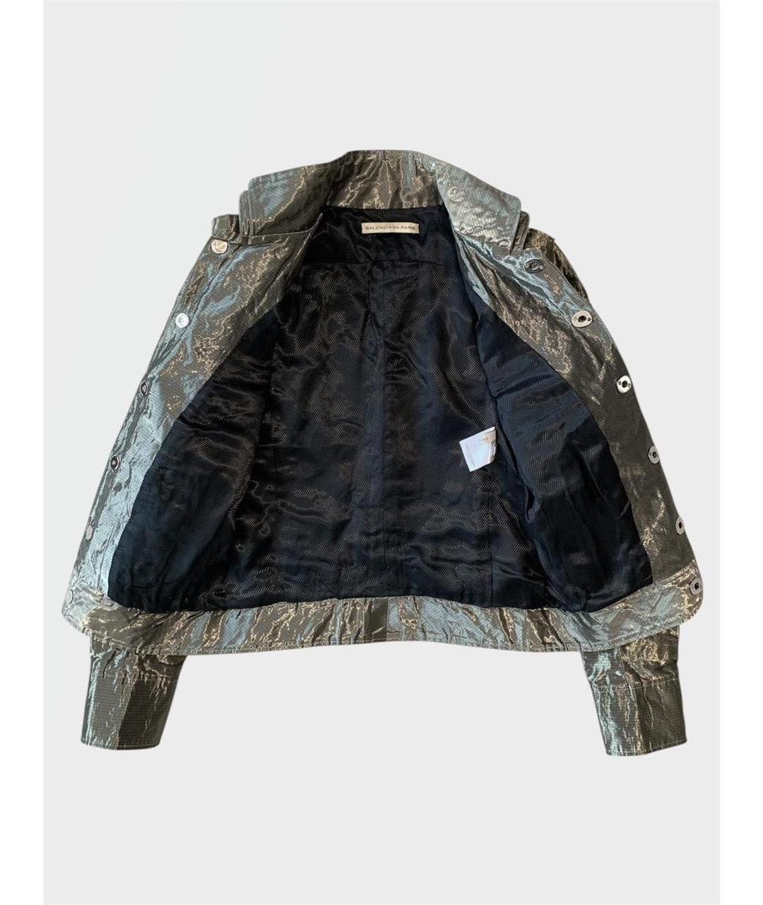 BALENCIAGA Серебряная куртка, фото 3