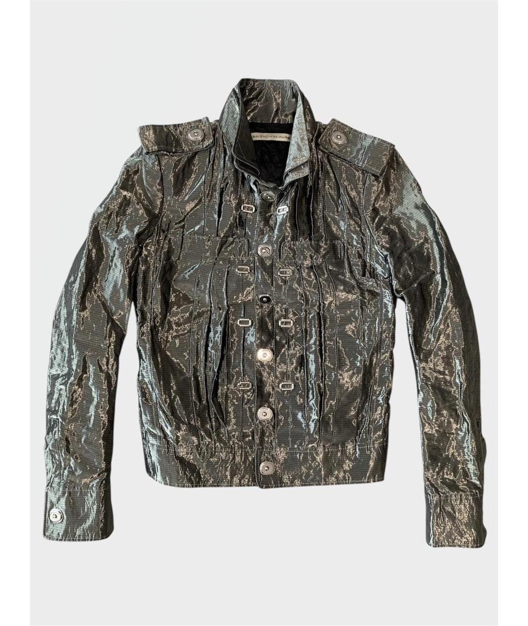 BALENCIAGA Серебряная куртка, фото 9