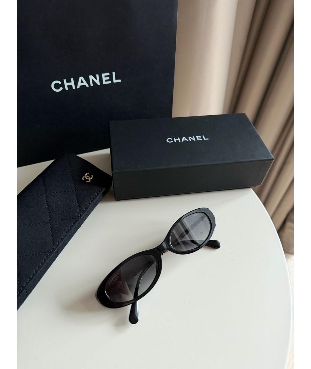 CHANEL Черные солнцезащитные очки, фото 5