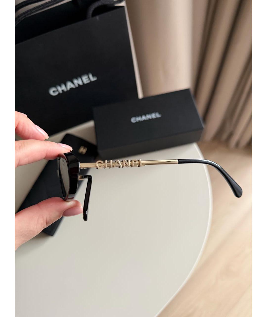 CHANEL Черные солнцезащитные очки, фото 6