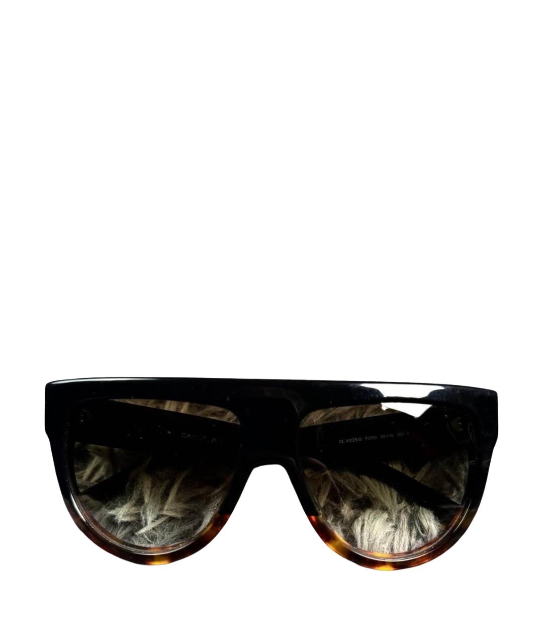 CELINE Черные пластиковые солнцезащитные очки, фото 1