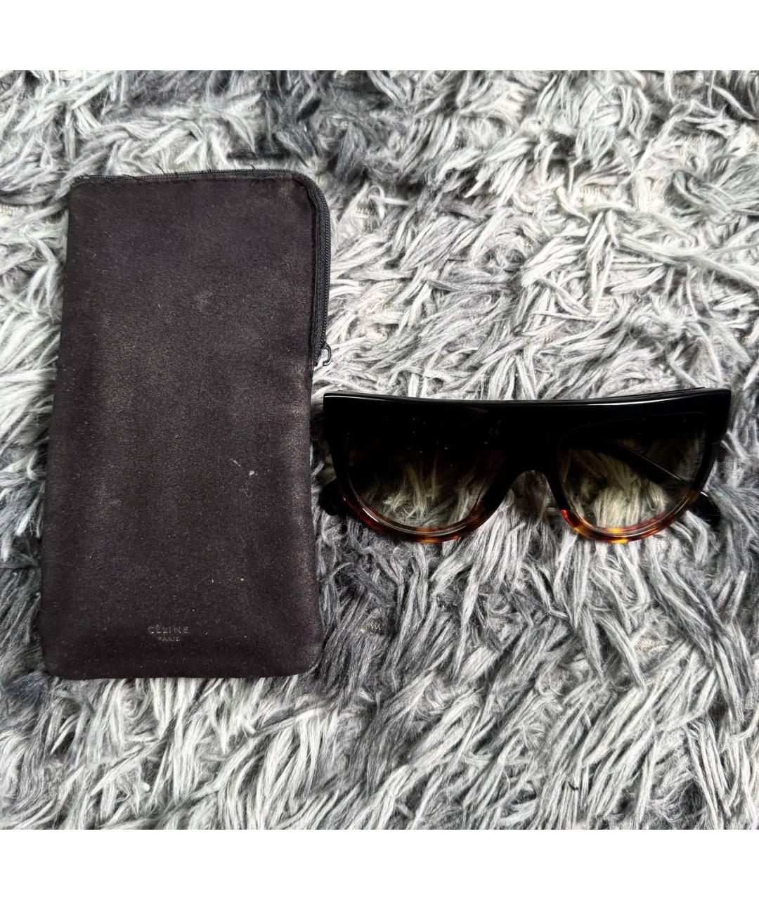 CELINE Черные пластиковые солнцезащитные очки, фото 3